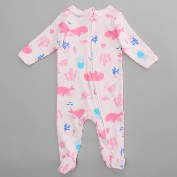 Baby Girl (NB-9M) baby views(R) Sea Life Zip Up Sleep N Play - image 