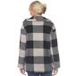 Womens White Mark Plaid Shacket - image 2