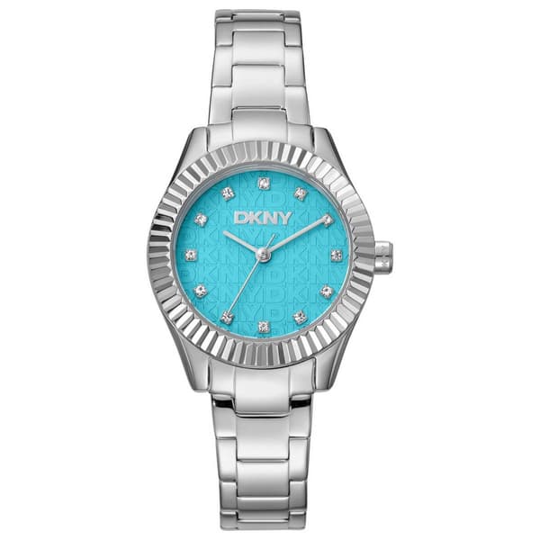 Womens DKNY Chambers Glitz Light Blue Dial Watch - DK1L017M0045