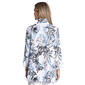 Womens Ali Miles 3/4 Sleeve Floral Leaf Wire Collar Button Front - image 2