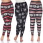 Plus Size White Mark Pack Of 3 Floral And Snowflake Leggings - image 1