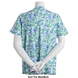 Womens Hasting & Smith Short Sleeve Tropical Crew Neck Top