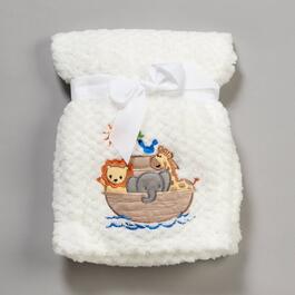 Heavenly Sent Noah''s Ark Applique Baby Blanket
