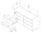 South Shore Hype 6-Drawer Double Dresser w/Faux Carrara Marble - image 7