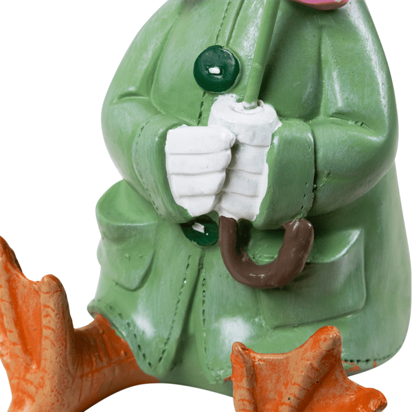 Northlight Sitting Duck in Raincoat Outdoor Garden Statue