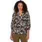 Womens Emaline La Vita Costiera Crushed Faille Leaf Blouse - image 1