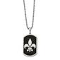 Mens Gentlemen's Classics&#40;tm&#41; Fleur de Lis Dog Tag Necklace - image 1