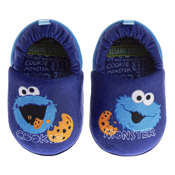 Toddler Unisex Sesame Street® Cookie Monster Slippers - image 