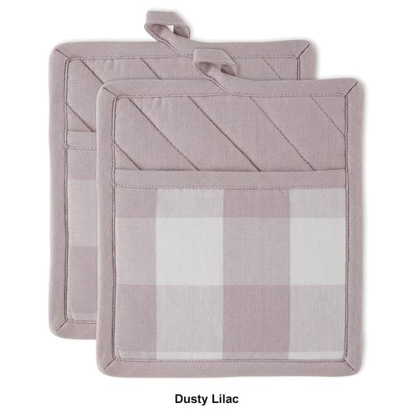 DII® Buffalo Checked Pot Holders - Set of 2