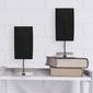 Simple Designs Petite Stick Lamp w/USB Port/Black Shade-Set of 2 - image 5