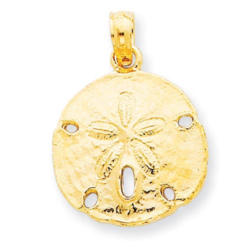 Gold Classics(tm) 14kt. Polished Sand Dollar Pendant - image 