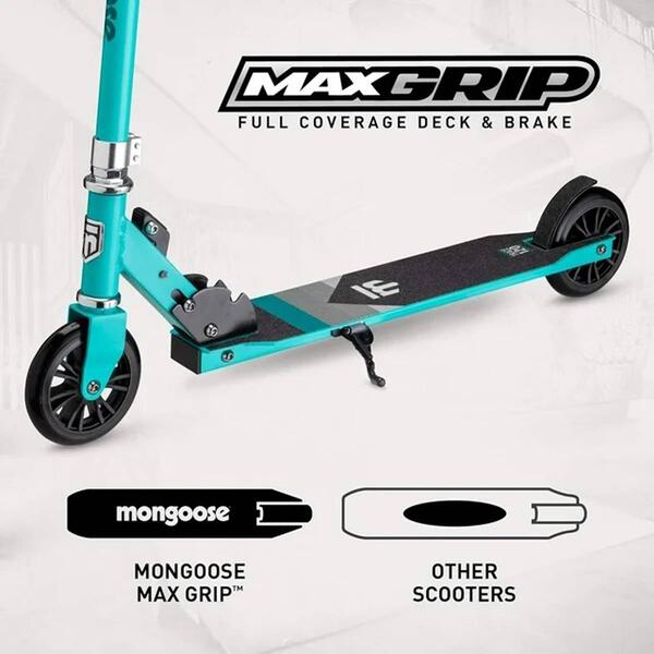 Mongoose Trace Youth Kick Scooter - Teal