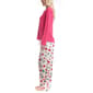 Womens Goodnight Kiss Holiday Pop Up Snowflakes Pajama Set - image 3