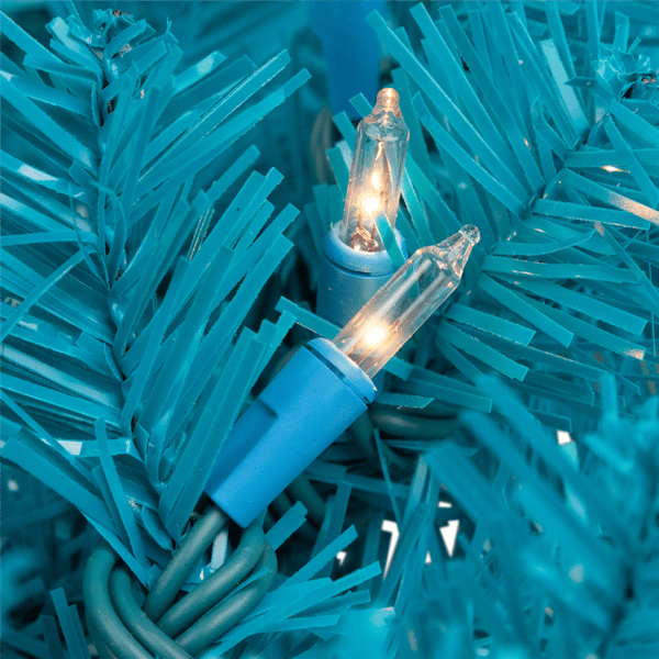 Northlight 9ft. Pre-Lit Turquois Blue Pine Christmas Garland