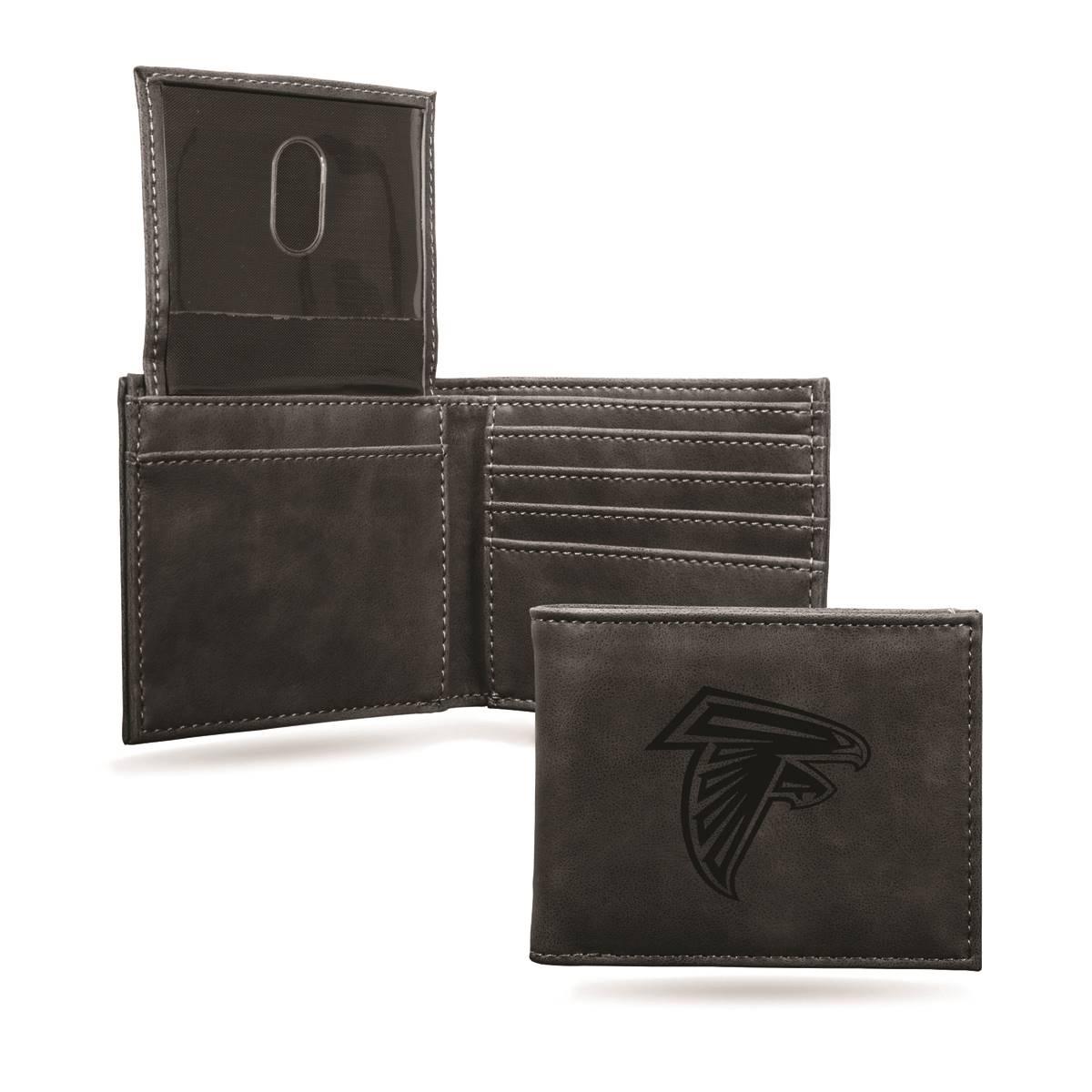 Mens NFL Atlanta Falcons Faux Leather Bifold Wallet
