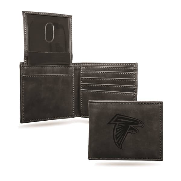 Mens NFL Atlanta Falcons Faux Leather Bifold Wallet