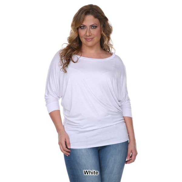 Plus Size White Mark Tunic
