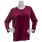 Womens Hasting & Smith Long Sleeve Velour Solid Sweatshirt - image 1