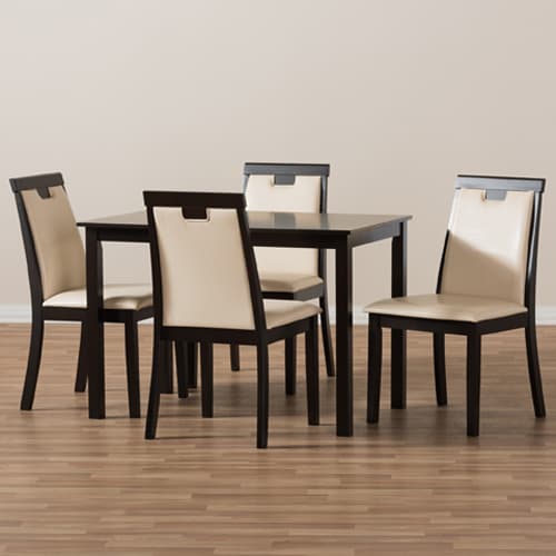 Baxton Studio Evelyn 5pc. Dining Set