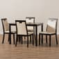 Baxton Studio Evelyn 5pc. Dining Set - image 2
