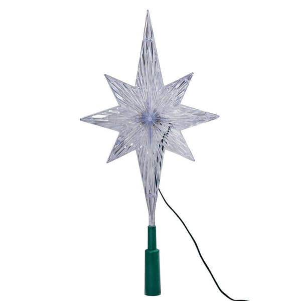 Kurt Adler Polar Star Treetop w/ LED Color-Changing Light