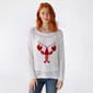 Juniors No Comment Mesh Stitch Pull Over w/ Graphic - image 1