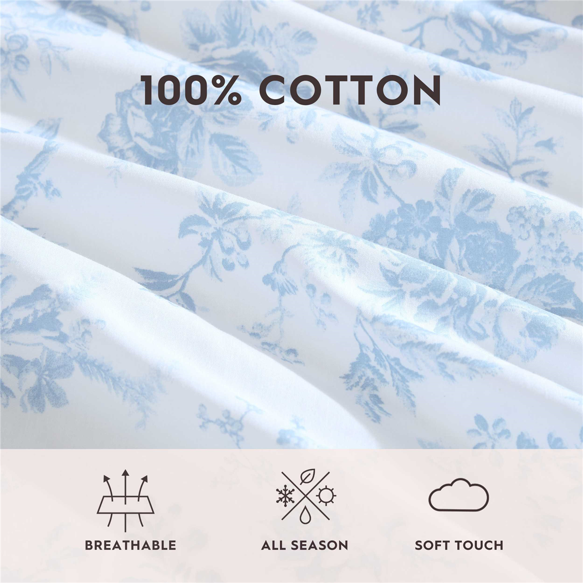 Laura Ashley® Walled Garden Percale Sheet Set
