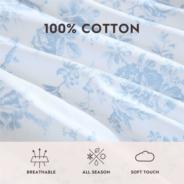 Laura Ashley® Walled Garden Percale Sheet Set