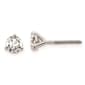 Pure Fire 14kt. White Gold 2/3ctw. Screwback Diamond Earrings - image 1