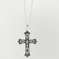 Marsala Fine Silver Plated Filigree Cross Necklace - image 1