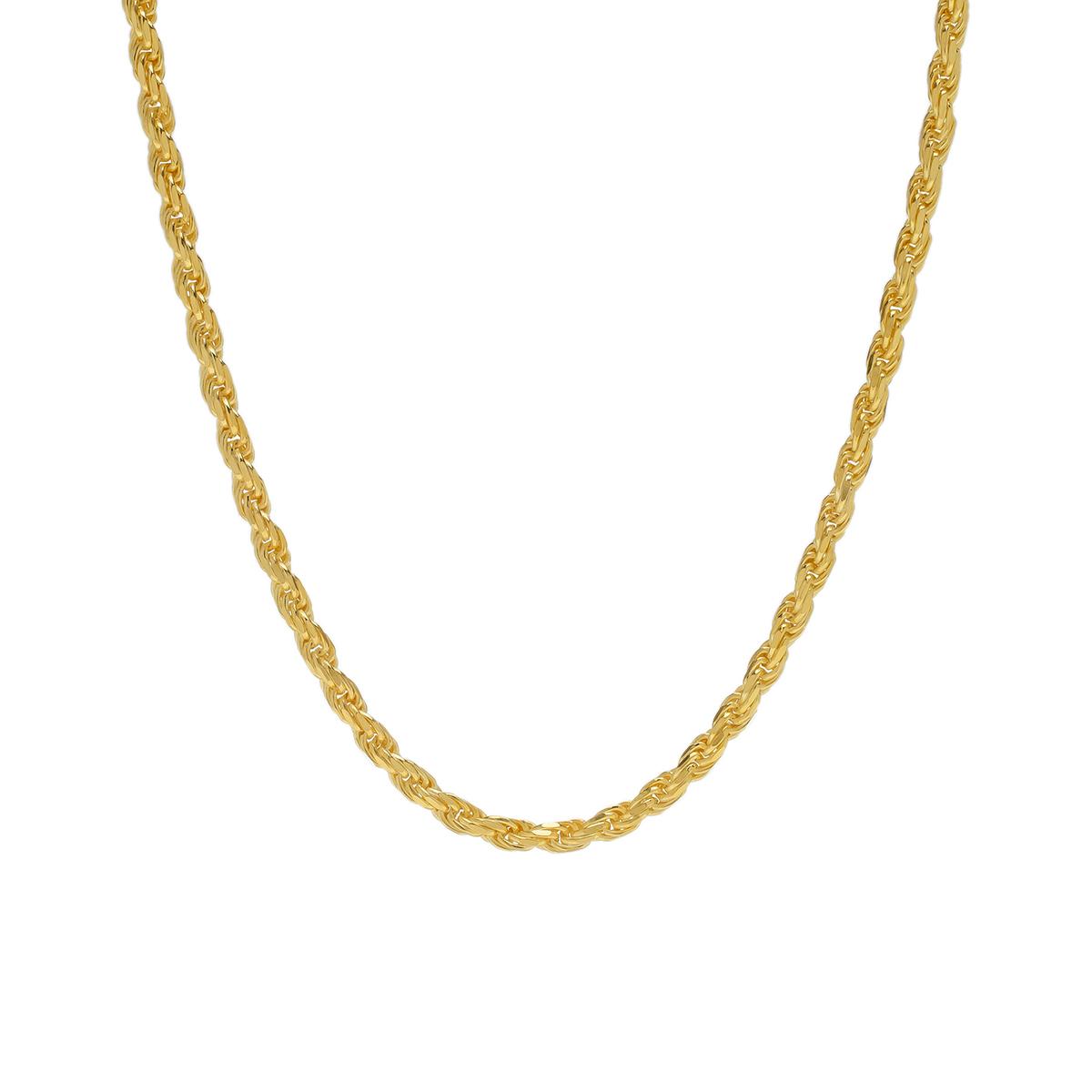14kt. Over Sterling Silver DC Rope 22in. Chain Necklace,New Products : American Fashion Style Bags On Sale