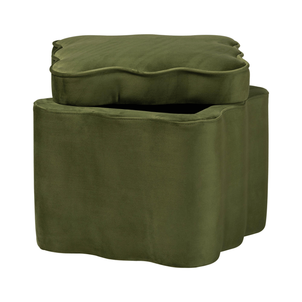 bali & pari Paulina Velvet Storage Ottoman