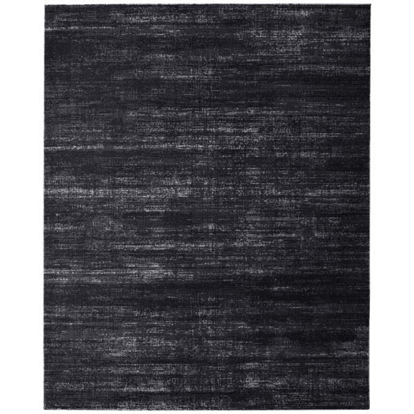 HomeRoots Black & Grey Power Loom Accent Rug