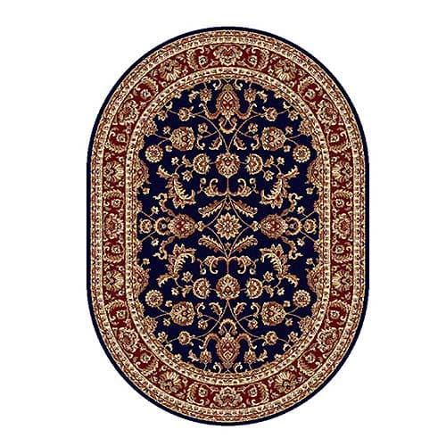 Tayse Sensation Sariya Oval Area Rug - Navy Blue