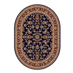 Tayse Sensation Sariya Oval Area Rug - Navy Blue