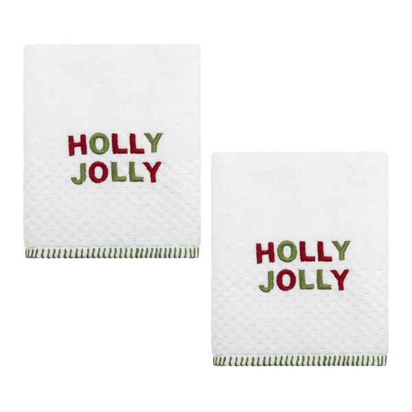 Avanti Holly Jolly 2pc. Hand Towel - image 