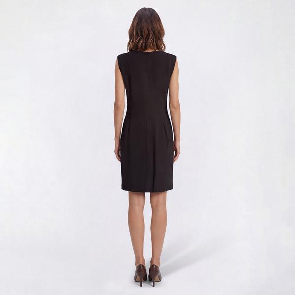 Womens Emma & Michele Sleeveless Solid Crepe Sheath Dress