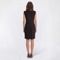 Womens Emma & Michele Sleeveless Solid Crepe Sheath Dress - image 2