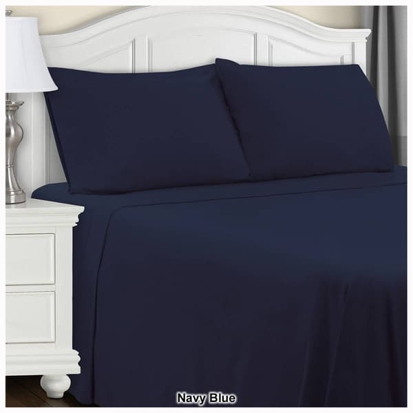 Superior Cotton Flannel Solid Deep Pocket Sheet Set