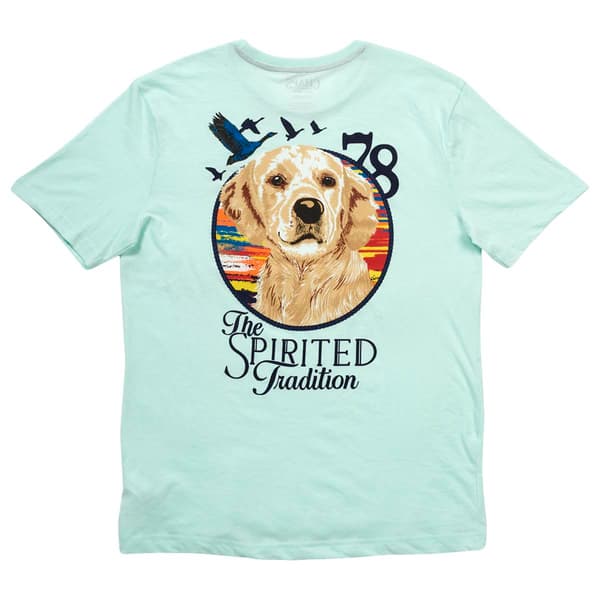 Mens Chaps Dog & Geese Graphic Tee