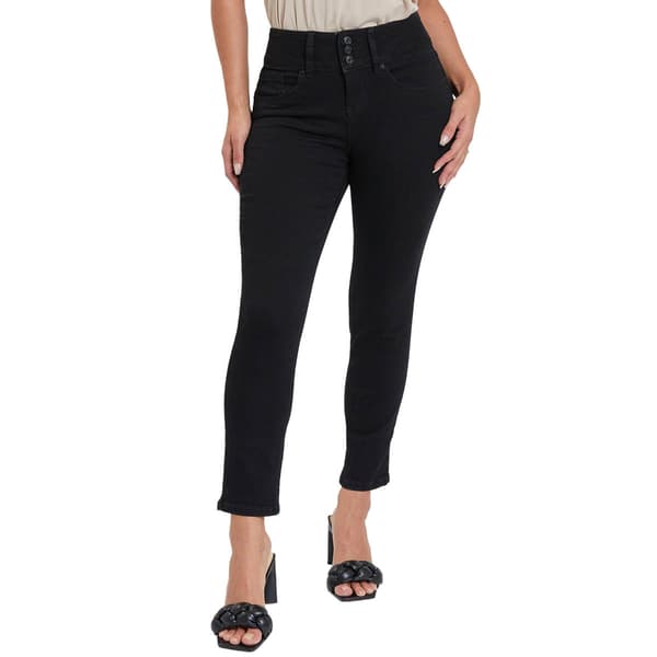 Petite Royalty Basic Three Button High Rise Skinny Jeans - image 