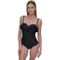 Womens DKNY Solid Ruffled Bandeau One Piece Swimsuit - image 3
