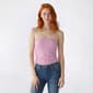 Juniors Pink Rose Side Ruch Bow Mesh Lace Tube Top - image 2