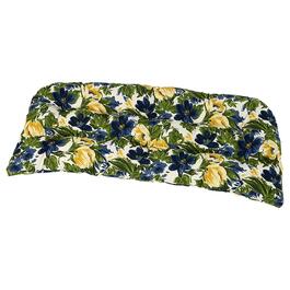 Jordan Manufacturing Outdoor Floral Wicker Settee Cushion