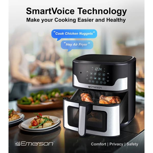 Emerson Smartvoice 5.3 Quart Air Fryer