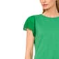 Womens Cece Short Crochet Sleeve Crew Neck Blouse - image 3