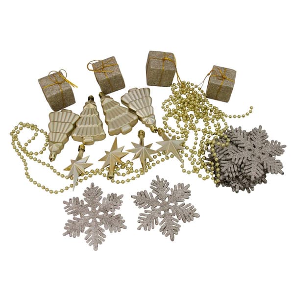 Northlight Seasonal 125ct Champagne Gold Shatterproof Ornaments