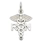 Gold Classics&#40;tm&#41; 14k. White-Gold RN Charm - image 1