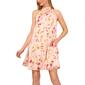 Womens Cece Sleeveless Floral Leaf Mock Neck Shift Dress - image 4
