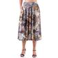 Womens 24/7 Comfort Apparel Paisley Pleated Midi Skirt - image 1